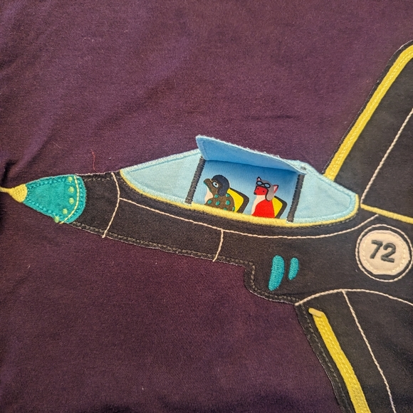 Mini Boden Fighter jet plane long sleeve shirt - Picture 3 of 3